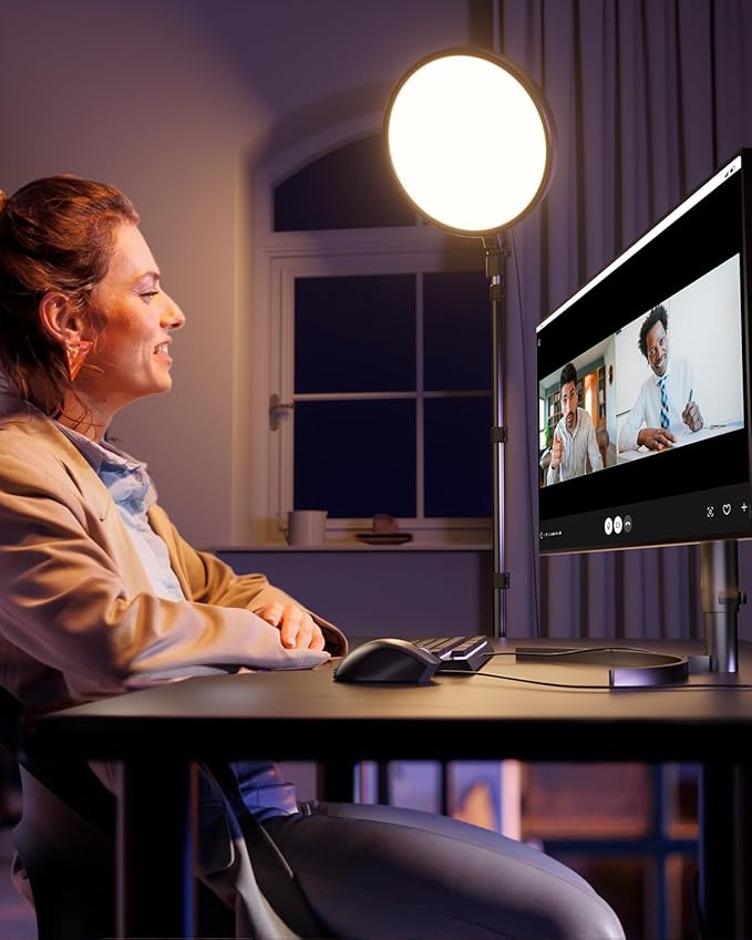 Weilisi Large Ring Light with Stand, 72“ Tripod with Ring Light, 6500K Full-Screen Ringlight Tripod for iPhone with Phone Holder, Selfie Light for Makeup, Barber, Video Recording, Photography