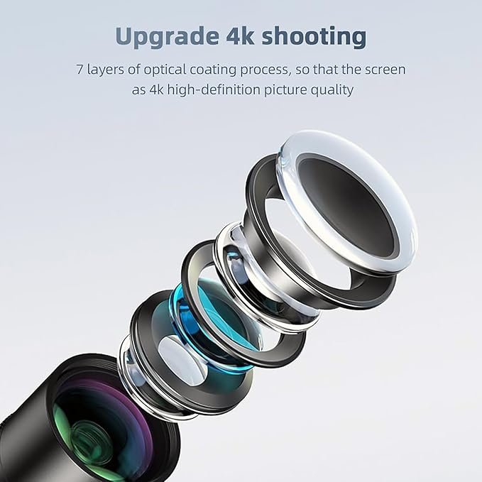 400mm Telephoto Lens for iPhone & Android – HD Phone Telescope with FMC 7-Layer Optical Coating, Universal Clip, Eyepiece & Carrying Case for Wildlife, Sports & Travel