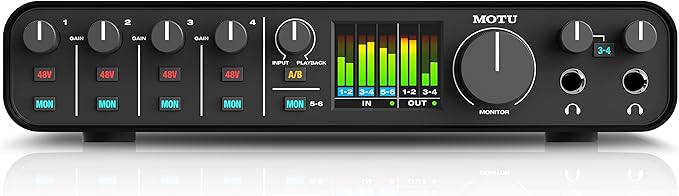 MOTU M6 6x4 USB-C Audio Interface with Studio-Quality Sound