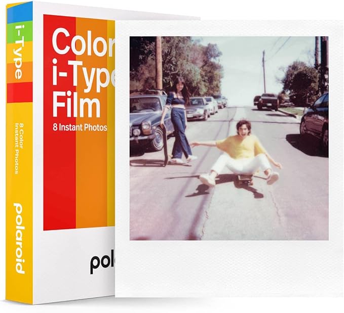 Polaroid Color i-Type Instant Film (8 Exposures) + 5" Photo Album for Polaroid Prints - Gift Bundle