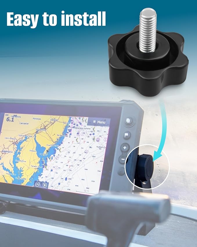 ULXIOM 3 Pack Gimbal Bracket Knobs Fit for Lowrance HDS-5 HDS-5M HDS-7 HDS-8 HDS-10 Elite7 Hook7