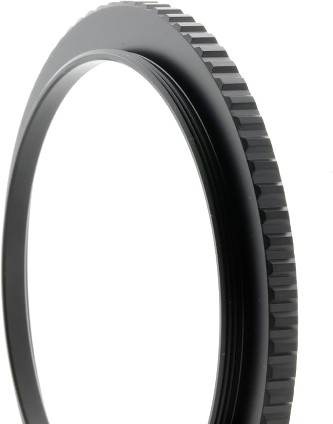 Breakthrough Photography 58mm to 82mm Step-Up Lens Adapter Ring for Filters, Made of CNC Machined Brass with Matte Black Electroplated Finish