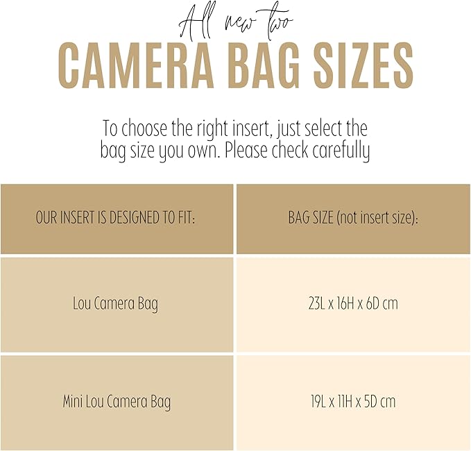 Divitize Premium Purse Organizer compatible with Lou Mini Camera Bag Organizer — Gold Zipper Perfect Fit, Durable Quality Felt, Full Coverage No Bulk, +24 Shades (For Mini Camera Bag, Geyser Blue)