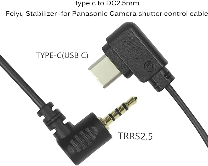 Feiyu Technology Stabilizer Connects Camera Control Data Cable Shutter Release Cable for lumixgh GH3,GH4,GH5,GH5S,GH6,GH7,S1,S1H,S5,S5II,s5m2xs,G9,G95 scorp/2/ c/min/Mni-P/ak2000c (FY-L1)