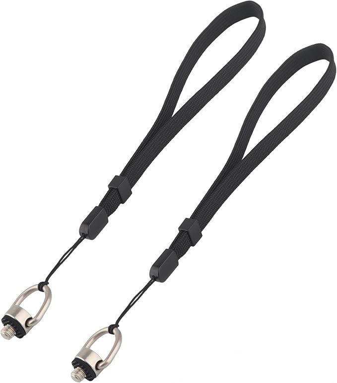 Camera Wrist Strap with 1/4-20 Screw for Insta360 X5, X4 Air, X4, X3, Selfie Sticks, Wristband for DJI osmo pocket 3 (2 PCS)