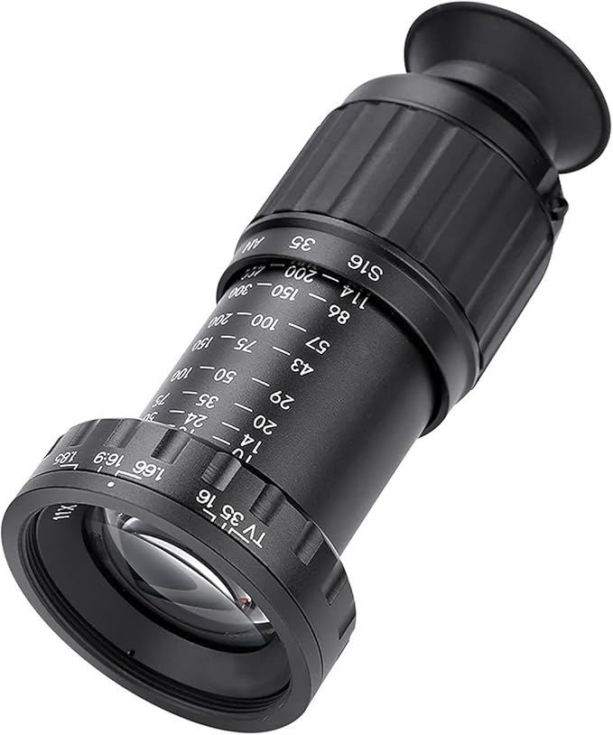 Directors Viewfinder, Acouto Director's Viewfinder VD-11X Professional Micro Director's Viewfinder with HD Multicoated Glass 11x Zoom Camera View Finder Phototgarphy Accessory Aluminum Body