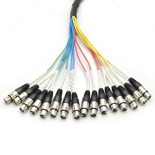 Seismic Audio - SAXT-16x20F - 16 Channel 20' XLR Female to 1/4" TRS Snake Cable