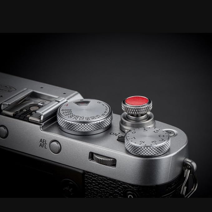 JJC Camera Soft Release Button, Shutter Button for Fuji Fujifilm X-T5 X-T4 X-T50 X-T30 III II X-PRO3 X100VI X100V X-E5 X-E4 X Half GFX100RF Sony RX1R II RX10 IV III Leica Q3 M10 M9 Nikon Zf Df F3