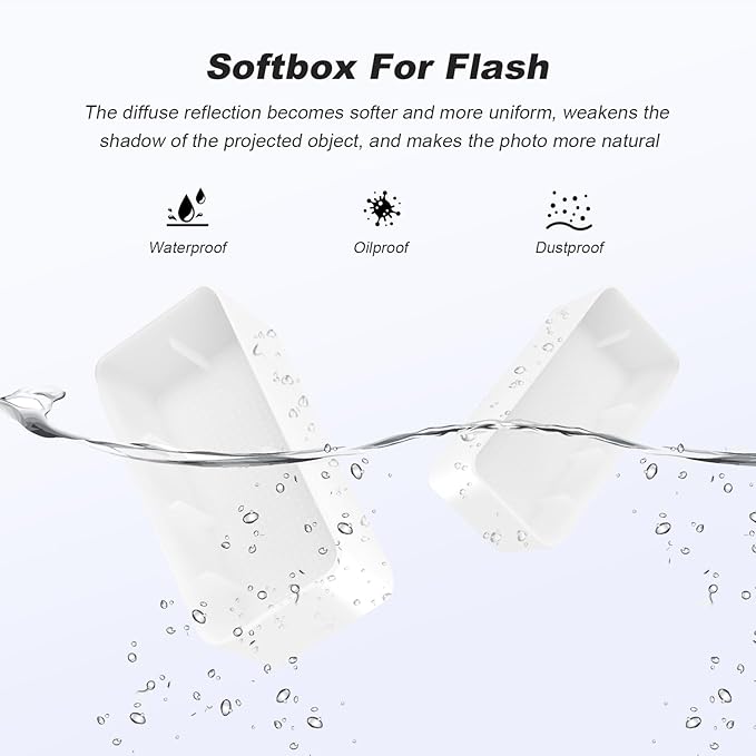 3Pack Flash Diffusers for Godox im30 Flash Only Compatible with Godox im30 (3-White)