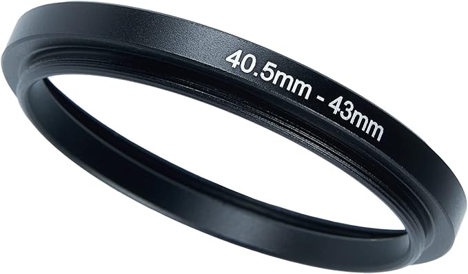 40.5mm to 43mm Step-Up Ring Filter Adapter for All Brands UV ND CPL Metal Ring Step-Up Rings Adapter Filter (40.5mm-43mm)