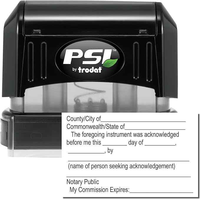 South Carolina Notary Supplies Kit with PSI Pre Inked Stamps, Includes: Official Notary Stamp, Journal, Acknowledgement Stamp, Notary Supply South Carolina