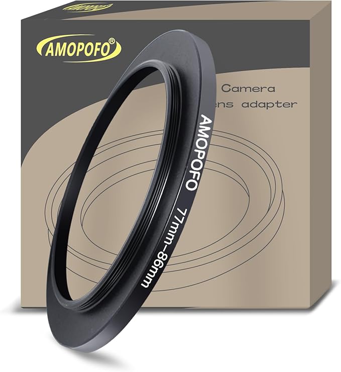 77mm to 86mm Step-Up Ring Filter adapter/77mm to 86mm Camera Filter Ring for 86mm UV,ND,CPL,Metal Step Up Ring