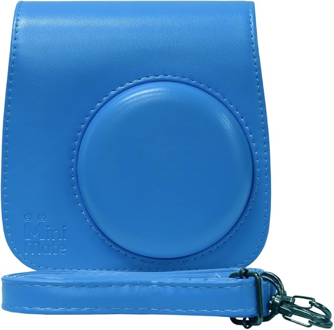 Fujifilm Instax Mini 9 Instant Camera Cobalt Blue with Carrying Case + Fuji Instax Film Value Pack (40 Sheets) Accessories Bundle, Color Filters, Photo Album, Assorted Frames, Selfie Lens + More