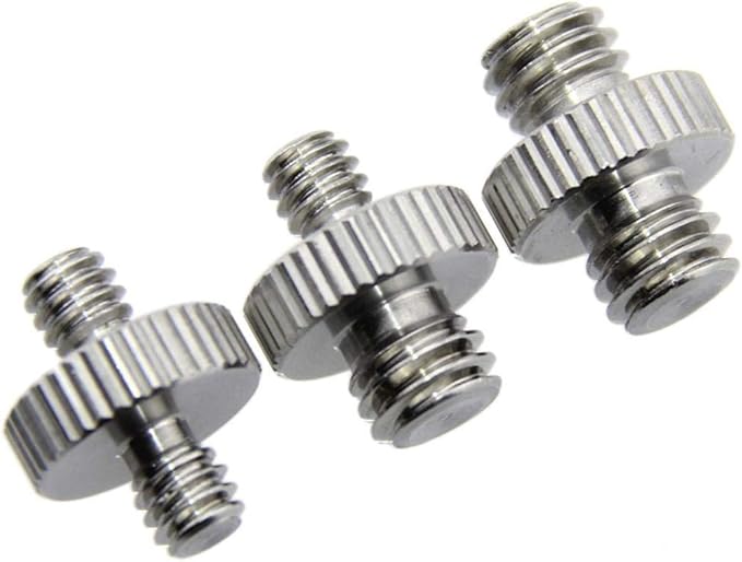 CAMVATE Male to Male Screw Adapter Set for Camera Tripod, 3-Pack