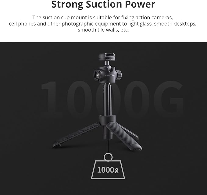 PGYTECH CapLock Action Camera Extension Pole Tripod for OSMO Action 4/3/2, OSMO Pocket 2, Gopro Hero 11/10/9/8, ONE RS/R/X3, XiaoYi, Feiyu Action Camera Quick-Release Design