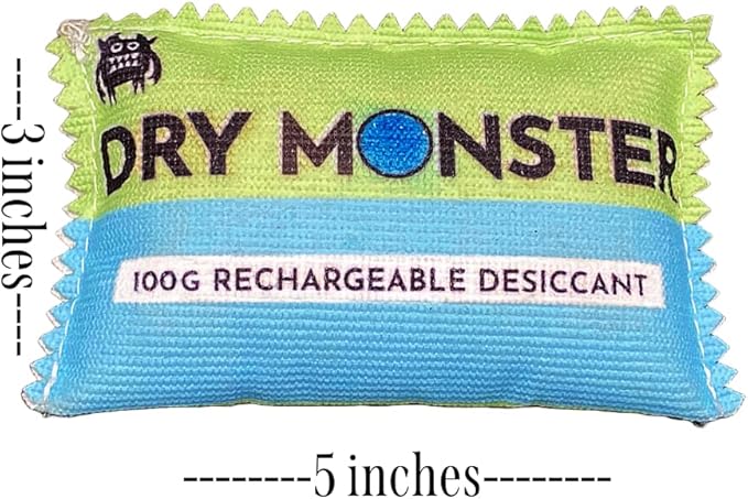 100g Rechargeable Desiccant - 1 bag | Ultimate Moisture Absorbing Bags | Rechargeable Silica | Protects Valuables from Rust, Corrosion & Humidity | Easy to Use & Rechargeable