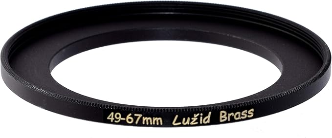 49mm to 67mm Brass Step Up Ring Filter Adapter Luzid (4967)