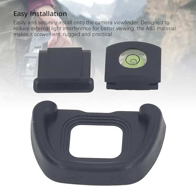 Eyepiece Eyecup Eye Cup, DK 31 Viewfinder Eyepiece Eyepiece + Level + Hot Shoe Cover 3 in 1 Set for Camera Viewfinder Microsingle Goggles
