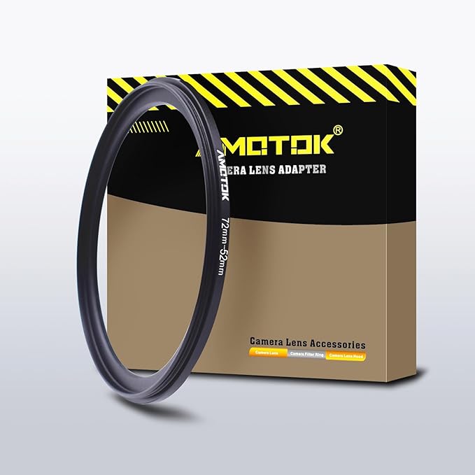 72mm Lens to 52mm Camera Lens Adapter,72mm to 52mm Filter Step-Down Ring Adapter Ring,Compatible All 52mm Filter Accessory
