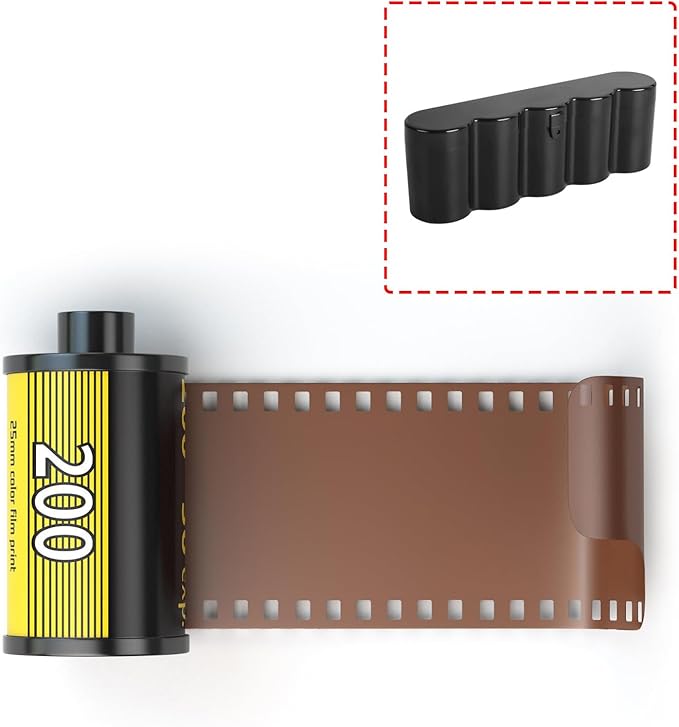 35mm Film Storage Box 5 Rolls 135mm Black White Color Container Case Organization Hard Case Replacement Accessories Canister Holder