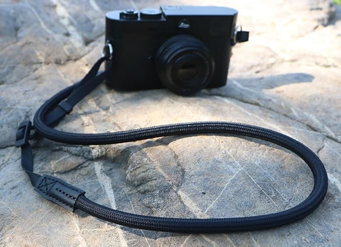 HITHUT Quick Release Camera Neck Strap Shoulder Strap Belt for Mirrorless Digital Cameras Climbing Rope with Quick Release QD Loops Connector with O-Ring Adjustable Length 30-53inch Black