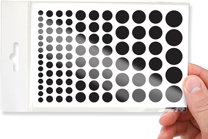 Stackable Webcam/Camera Vinyl Covers | 95 Low-Tack Restickable Webcam Stickers | 5-Sizes | Black 95-Pack (Ultra Glossy)