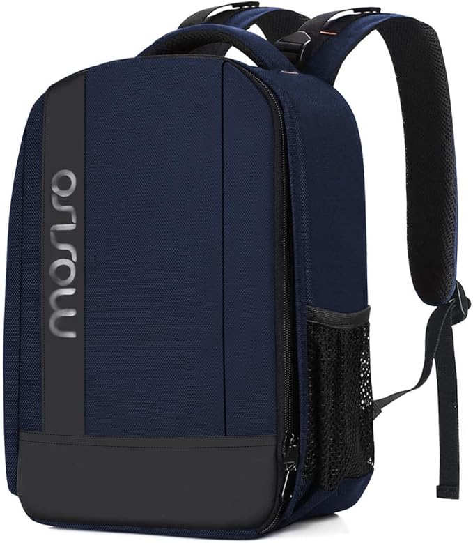 MOSISO Camera Backpack,DSLR/SLR/Mirrorless Photography Backpack Buffer Padded Shockproof Camera Bag with Customized Modular Inserts&Tripod Holder Compatible with Canon,Nikon,Sony etc, Navy Blue