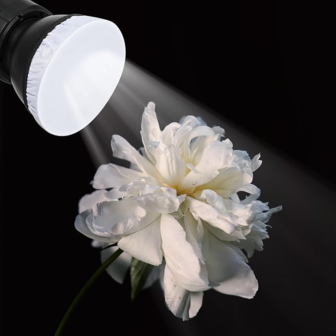 4PCS 7"/18cm Light Diffuser, White Soft Lamp Shade Diffuser Cover Standard Cloth Diffusers Light Sock Great for Studio Strobe Reflectors, Video Shooting