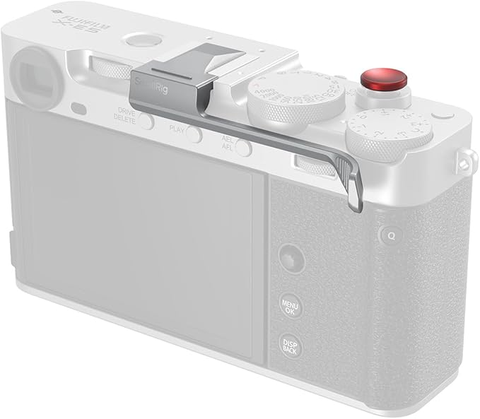 SMALLRIG Thumb Grip with Hot Shoe Cover for FUJIFILM X-E5 (Silver) - 5451