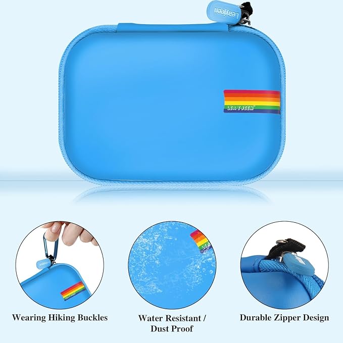 Leayjeen Kids Camera Case Compatible with Seckton/Desuccus/SINEAU/Rindol Upgrade Kids Toys Camera and Kids Digital Video Cameras for Toddler,Christmas Gifts and Birthday Gifts for Boys-Blue(Case Only)