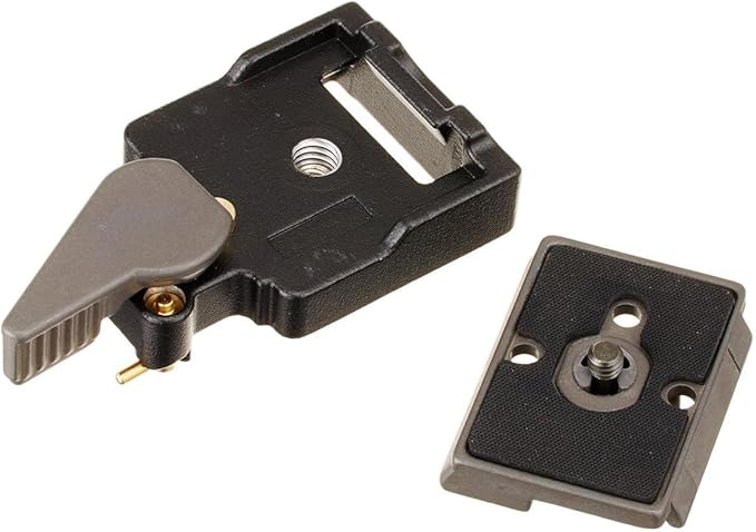 Manfrotto 323 RC2 Rapid Connect Tripod Adapter with 200PL-14 Quick Release Plate - Replaces 3299-Black