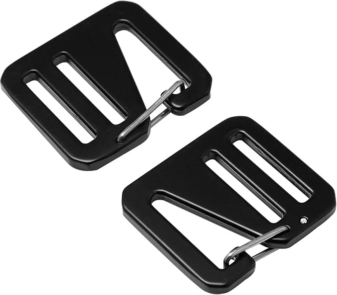 4PCS Spring loaded Sliding Door Adjustable Strap G Shaped Buckle Aluminum Alloy Hook