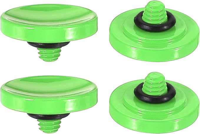 PATIKIL Camera Shutter Button, 4 Pack Soft Shutter Release Button Pure Copper Camera Button Concave Suitable for Nikon for Fujifilm for Leica DSLR/SLR Camera, Green