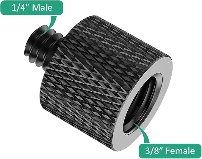 1/4 to 3/8 Tripod Screw Adapter 8 Pcs 1/4 Male to 3/8 Female and 3/8 Male to 1/4 Female Camera Screw Adapter for Camera Mount Tripod Stand Microphone Stand Mic Mount
