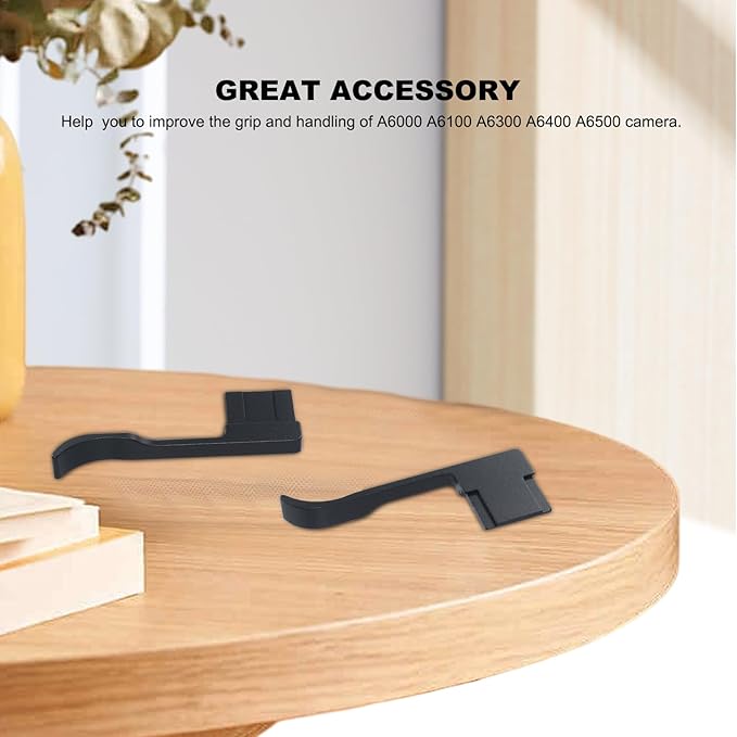 Thumb Grip Compatible with Sony A6000 A6100 A6300 A6400 A6500 Camera,Metal Camera Thumbs Up Rest Hand Grip