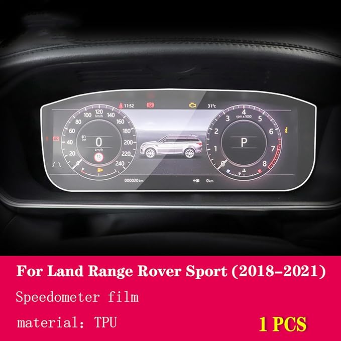 LAVIYE Car GPS Navigation Protective Film LCD Screen TPU Film Screen Protector Anti-Scratch refit，for Land Range Rover Sport 2018-2023