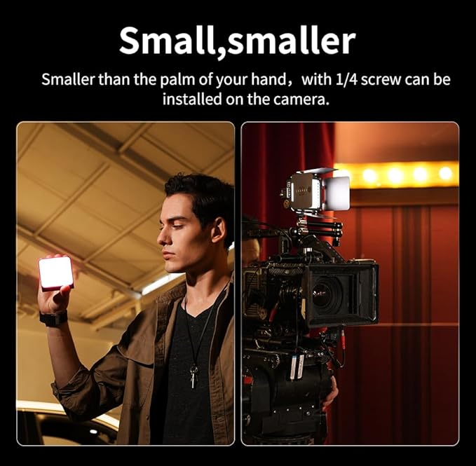 ZHIYUN FIVERAY M20 Bicolor Video Light, [Official] 20W Portable Camera Light, TLCI 97+, Temperature 2700K-6500K with 9 Light Effects, Support Magnetic Attraction and USB-C PD