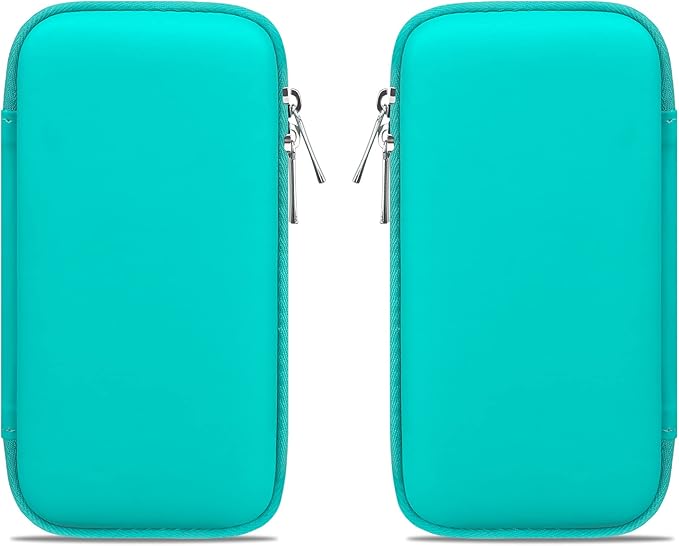 Canboc Electronics Travel Organizer, MacBook Charger Carrying Case, Electronic Accessories Portable Cable Storage Bag for Charging Cord, Power Adapter, MagSafe, USB Hub, Power Bank, Earbuds, Turquoise
