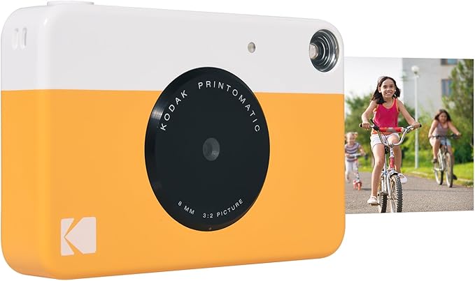 Kodak Printomatic Instant Camera Gift Bundle + Zink Paper (20 Sheets) + 9 Unique Colorful Sticker Sets + Case + Markers + Hanging Frames + Photo Album + Accessories
