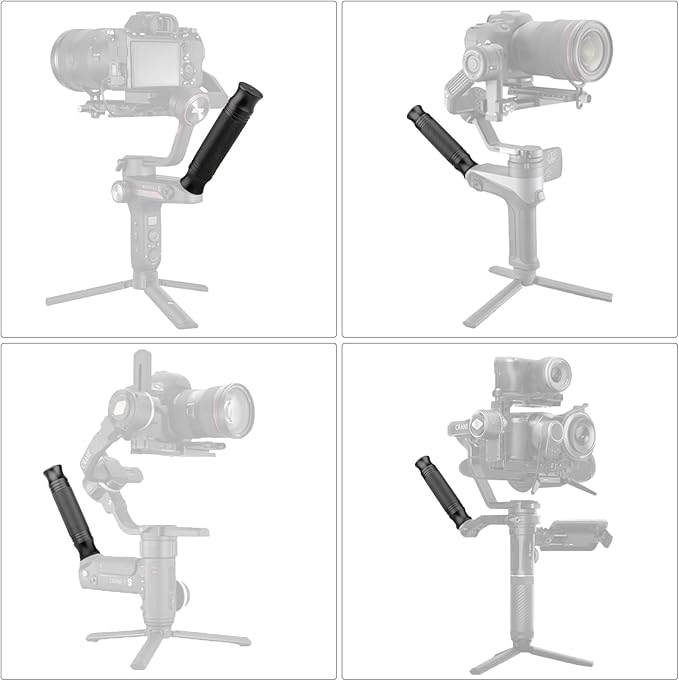 ChromLives Camera Handle Grip Support Mount Universal Handlegrip Camera Stabilizer with 1/4 inches Male Screw for Digital Video Cameras Camcorder Action LED Light Phone