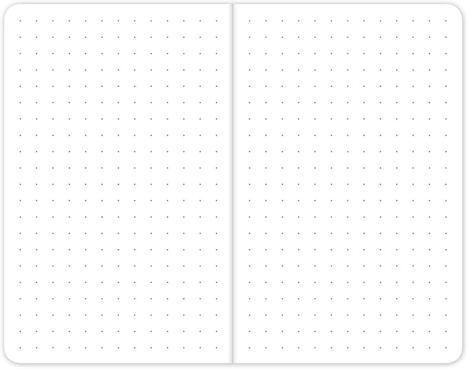Elan Publishing Company Field Notebook 3.5"x5.5" Dot Graph Pocket Journal, Orange, Pack of 5