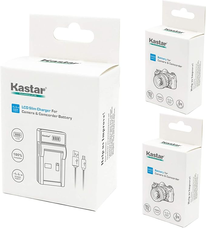 Kastar Battery 2 Pack & Slim LCD USB Charger for Canon BP-808 Canon VIXIA HF G10 G20 M30 M31 M32 M40 M41 M300 M400 S10 S11 S20 S21 S30 S100 S200 HF10 HF11 HF20 HF21 HF100 HF200 HG20 HG21 HG30 XA10