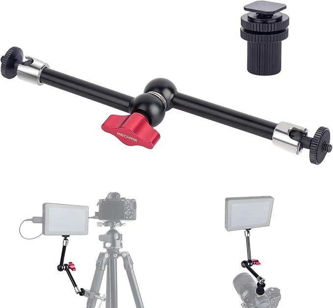 11" Pro Cold Shoe Magic Arm, Extra-Long Adjustable Friction Arm with 1/4" Screw for Teleprompter, Ring Light, Camera Rig – Live Stream Filmaking-87003
