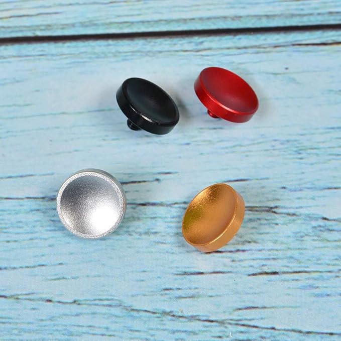 Comimark 4Pcs 10mm Concave Metal Soft Shutter Release Button