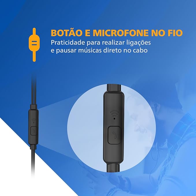 PHILIPS Wired Earbuds 3.5mm jack connector with Microphone, in Ear Headphones with mic, Powerful Bass, Lightweight, 3.5mm jack connector Wired Earphones, 3-Button in-line Remote Ear Buds (Black-Gray)
