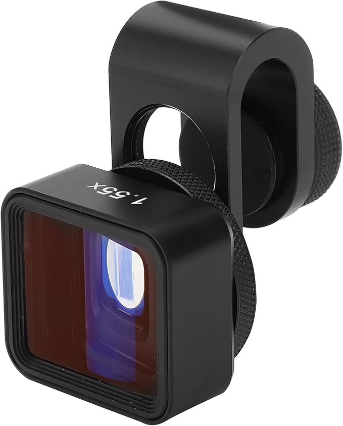 Mobile Anamorphic Widescreen Lens,1.55X Wide Screen Deformation Filmmaking Optical Glass,Movie/Photo/Record Video HD Lens,for Phone/Pad
