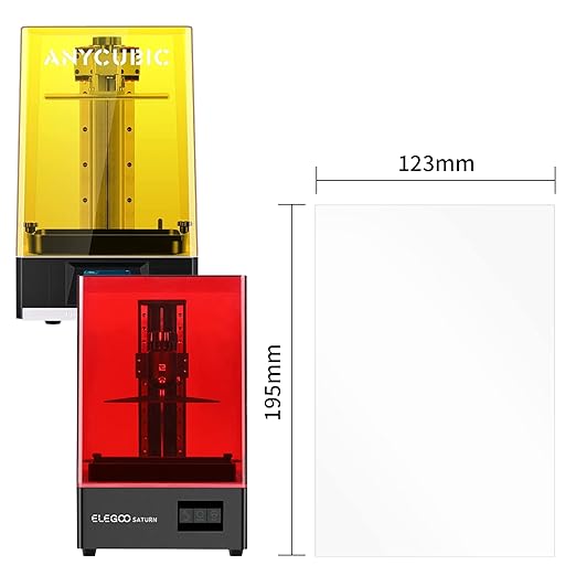 Chitu Systems 3Pcs Protect Films for Photon Mono X & Saturn 8.9 Inches 195x123mm Resin 3D Printers LCD Screen Protector (Photon Mono X & Saturn)