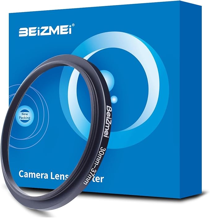 30mm to 37mm Camera Filters Ring,Filters Ring Compatiable All Brands Ø30mm Lens to Ø37mm UV ND CPL Camera Filter Accessory.Made of CNC