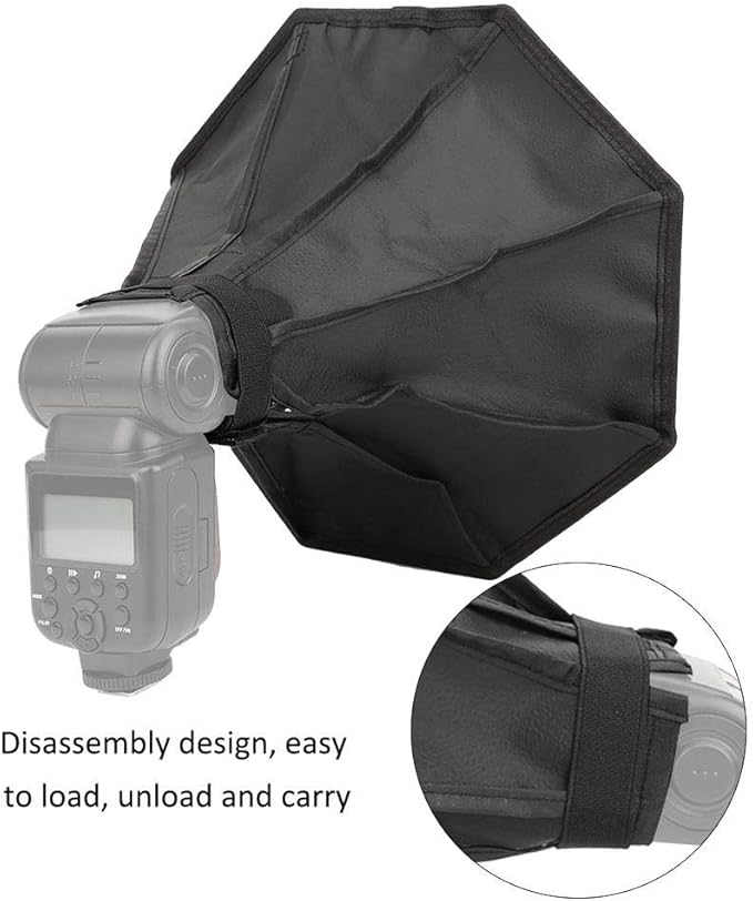 Flash Softbox, 30x30cm Folding Speedlight Softbox Diffuser Cover Universal for for for DSLR Camera