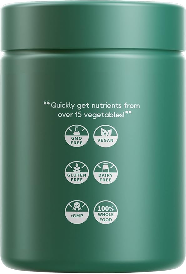 Codeage InstantFood Easy Veggies + Fast Fruits Bundle – Vegetable & Fruit Blend Capsule Supplement – Plant-Based Phytonutrient Formula – Vegan, Non-GMO – 180 Capsules